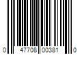 Barcode Image for UPC code 047708003810