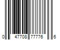 Barcode Image for UPC code 047708777766