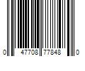 Barcode Image for UPC code 047708778480