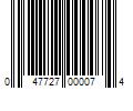 Barcode Image for UPC code 047727000074