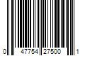 Barcode Image for UPC code 047754275001