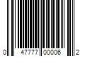 Barcode Image for UPC code 047777000062