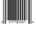 Barcode Image for UPC code 047777000079