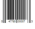 Barcode Image for UPC code 047780000073