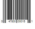 Barcode Image for UPC code 047800000151