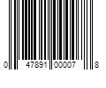 Barcode Image for UPC code 047891000078