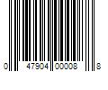 Barcode Image for UPC code 047904000088