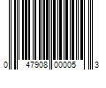 Barcode Image for UPC code 047908000053