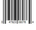 Barcode Image for UPC code 047923080764