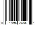 Barcode Image for UPC code 047966000064