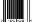 Barcode Image for UPC code 048000000286