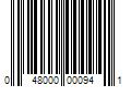 Barcode Image for UPC code 048000000941