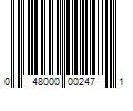 Barcode Image for UPC code 048000002471