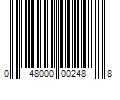 Barcode Image for UPC code 048000002488