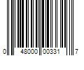 Barcode Image for UPC code 048000003317