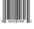 Barcode Image for UPC code 048000006462