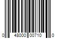 Barcode Image for UPC code 048000007100