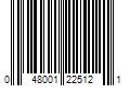 Barcode Image for UPC code 048001225121