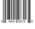 Barcode Image for UPC code 048001263185