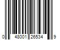 Barcode Image for UPC code 048001265349