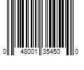 Barcode Image for UPC code 048001354500