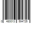 Barcode Image for UPC code 0480013594725