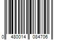 Barcode Image for UPC code 0480014084706