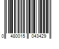 Barcode Image for UPC code 0480015043429