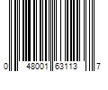 Barcode Image for UPC code 048001631137