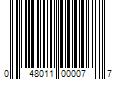 Barcode Image for UPC code 048011000077