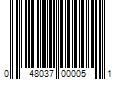 Barcode Image for UPC code 048037000051