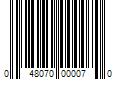 Barcode Image for UPC code 048070000070