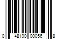 Barcode Image for UPC code 048100000568