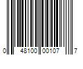 Barcode Image for UPC code 048100001077