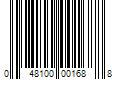 Barcode Image for UPC code 048100001688