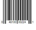 Barcode Image for UPC code 048100002241