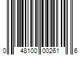 Barcode Image for UPC code 048100002616