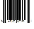 Barcode Image for UPC code 048100003361