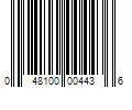 Barcode Image for UPC code 048100004436