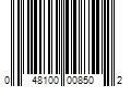 Barcode Image for UPC code 048100008502