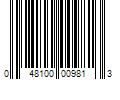 Barcode Image for UPC code 048100009813