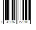 Barcode Image for UPC code 0481037221505