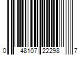 Barcode Image for UPC code 048107222987