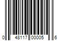 Barcode Image for UPC code 048117000056