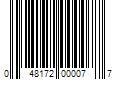 Barcode Image for UPC code 048172000077