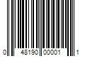 Barcode Image for UPC code 048190000011