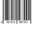 Barcode Image for UPC code 0481912567001