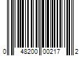 Barcode Image for UPC code 048200002172