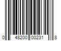 Barcode Image for UPC code 048200002318