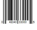 Barcode Image for UPC code 048340330005